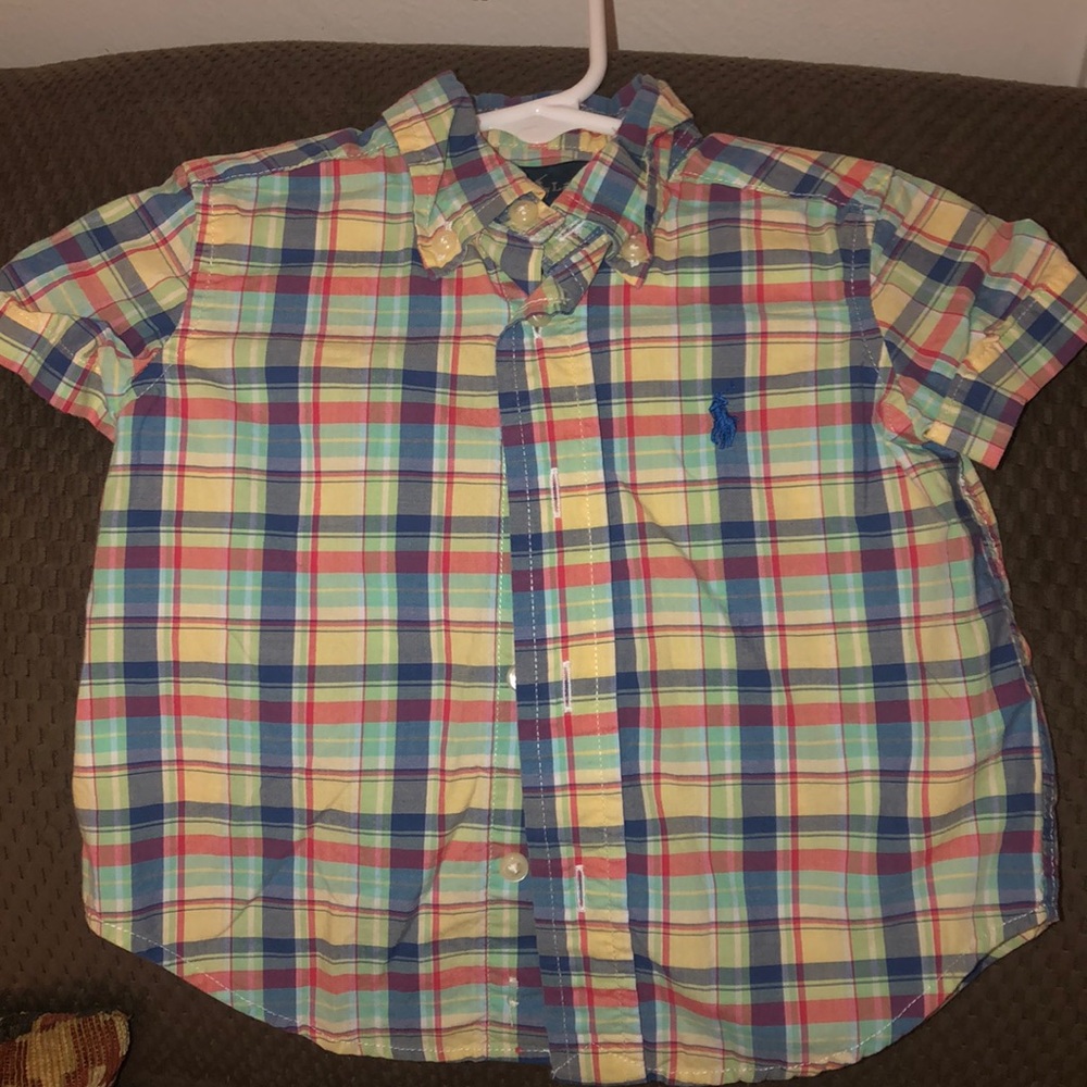 Plaid Ralph Lauren polo shirt